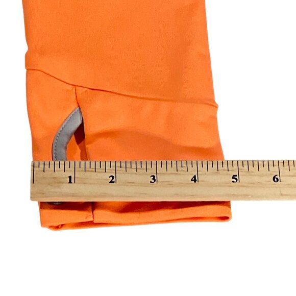 FILA Jacket Womens XL Orange Performance Full Thumb Hole Full Zip Activewear - Picture 7 of 16